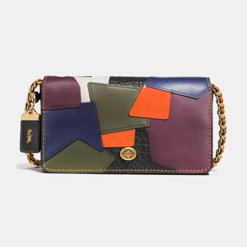 COACH Dinky Bag With Patchwork